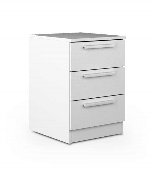 Mesita de noche CUBE 3 – Mesilla de 3 cajones moderna