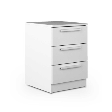 Mesita de noche CUBE 3 – Mesilla de 3 cajones moderna