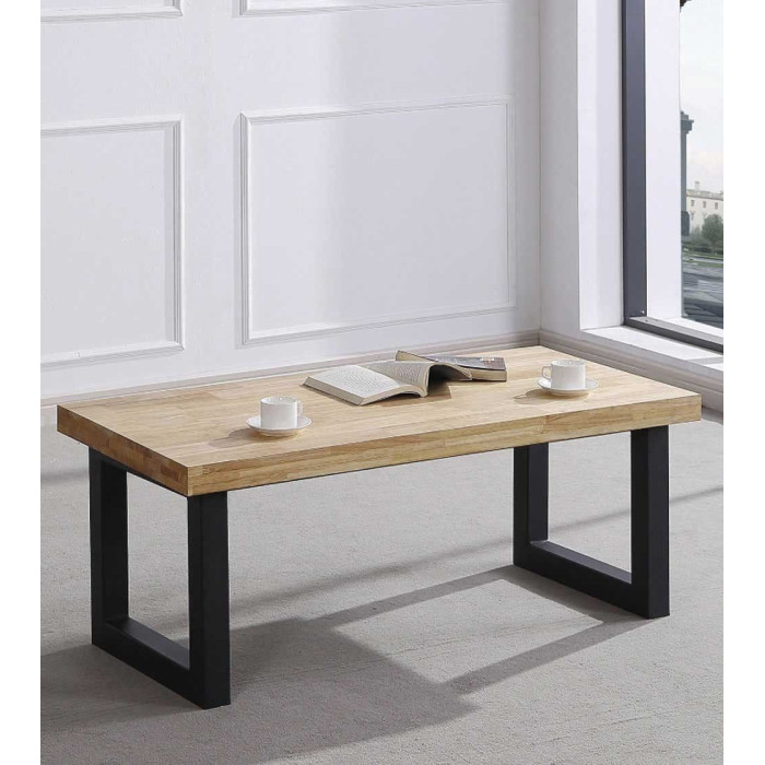 Mesa de centro elevable DAREK, madera industrial