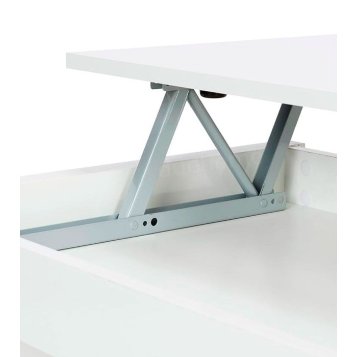 mesa cafe, blanco, roble, centro, elevable, salon, barato, economico,