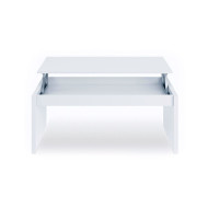 mesa cafe, blanco, roble, centro, elevable, salon, barato, economico,