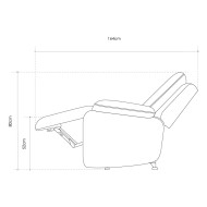 Sillón Relax Reclinable REIMON, apertura por palanca