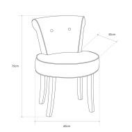 Butaca Nantes, descalzadora, galán de noche
