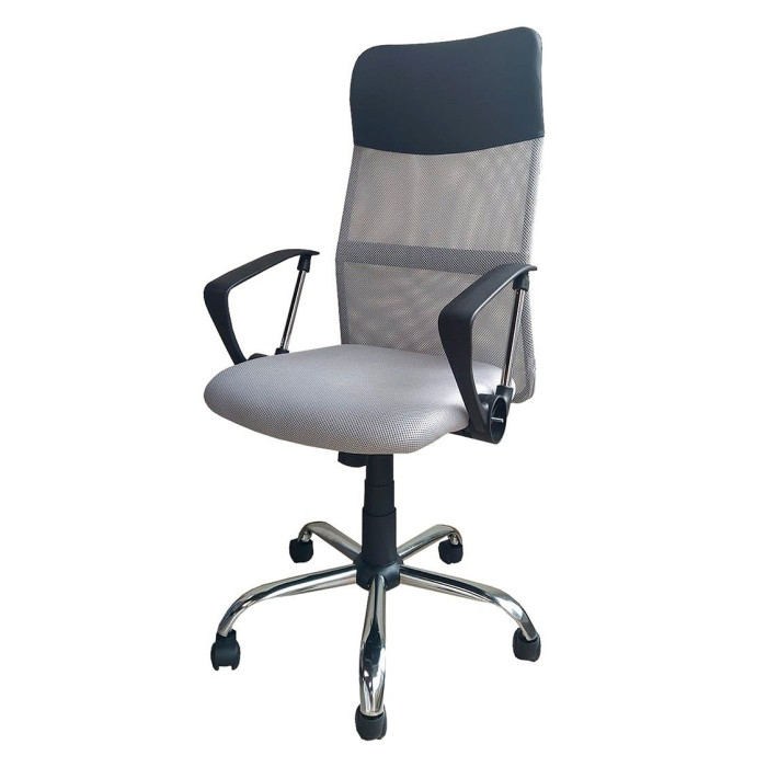 Silla de escritorio Jasper, ergonómica y tapizada