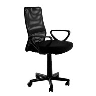 Silla de escritorio tapizada Maya, con tejido 3D