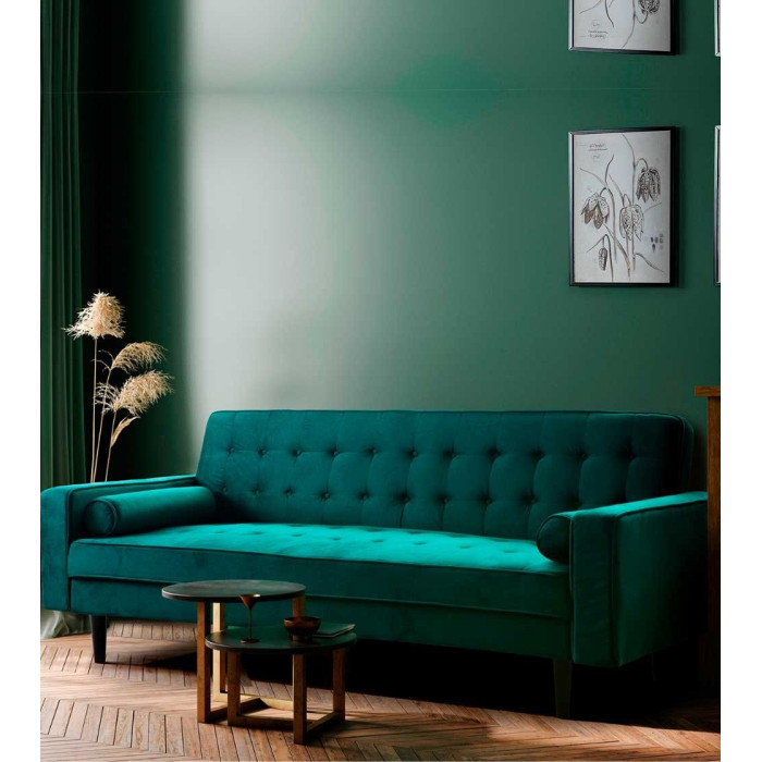 Sofá cama terciopelo antimanchas GREEN