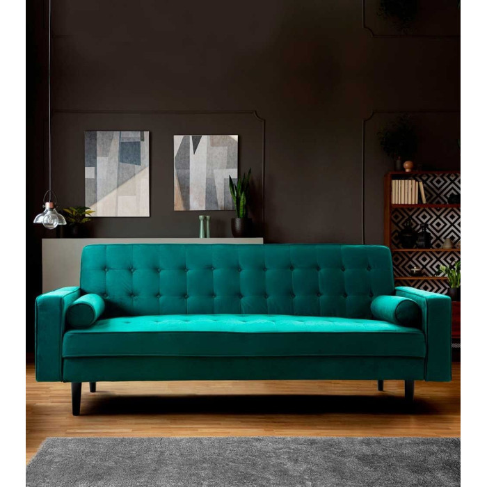 Sofá cama terciopelo antimanchas GREEN