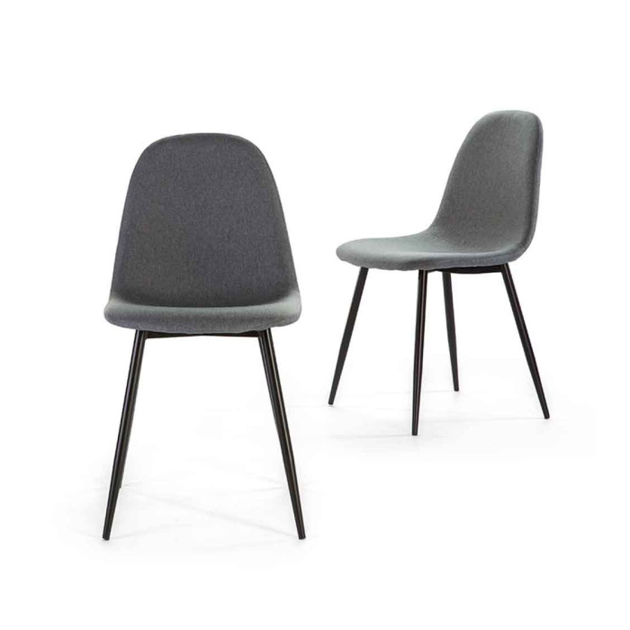 Sillas de comedor de terciopelo SWEDEN - Pack 4 Uds.