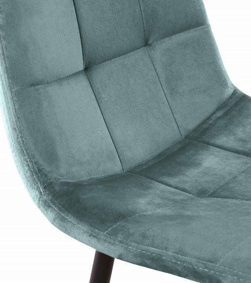 Pack de 4 sillas de comedor de terciopelo ASTRID