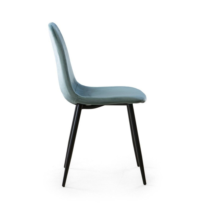 Sillas de comedor de terciopelo SWEDEN - Pack 4 Uds.