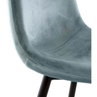 Sillas de comedor de terciopelo SWEDEN - Pack 4 Uds.