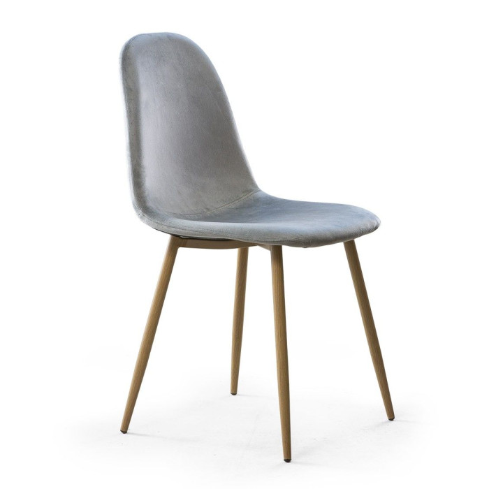 Sillas de comedor de terciopelo SWEDEN - Pack 4 Uds.