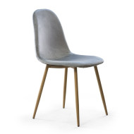 Sillas de comedor de terciopelo SWEDEN - Pack 4 Uds.