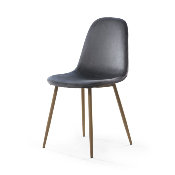 Sillas de comedor de terciopelo SWEDEN - Pack 4 Uds.