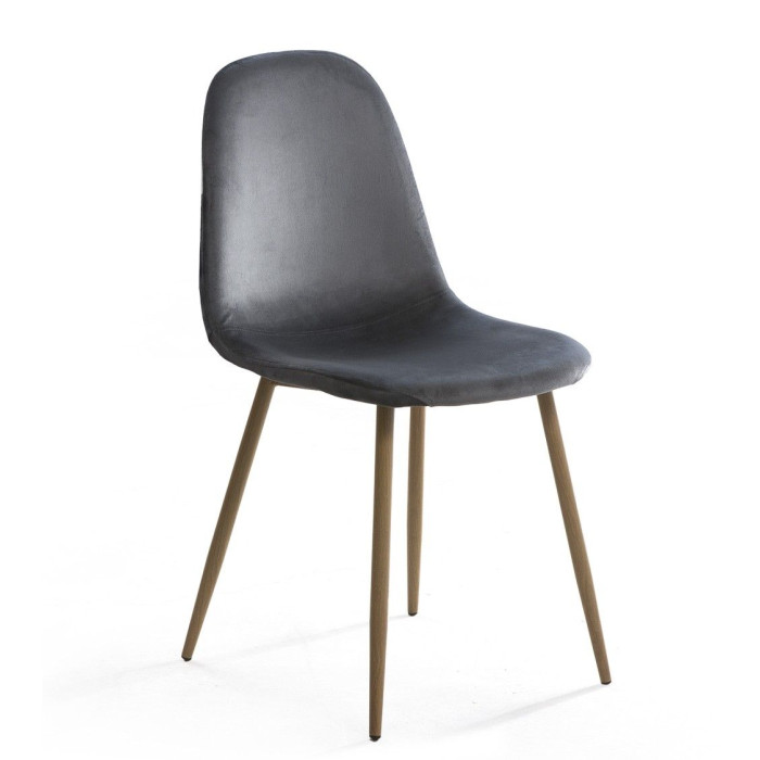 Sillas de comedor de terciopelo SWEDEN - Pack 4 Uds.