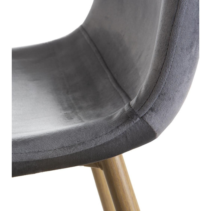 Sillas de comedor de terciopelo SWEDEN - Pack 4 Uds.