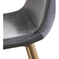 Sillas de comedor de terciopelo SWEDEN - Pack 4 Uds.