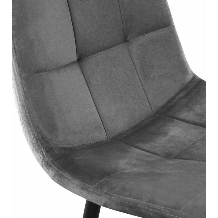 Pack de 4 sillas de comedor de terciopelo ASTRID