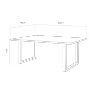 Mesa comedor industrial pata 'U' DERBY