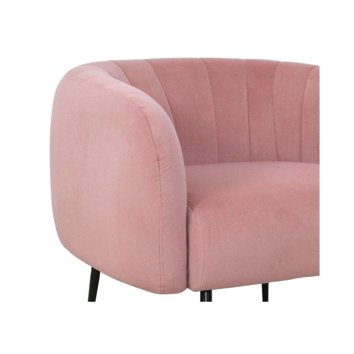 Butaca moderna terciopelo rosa TELMA