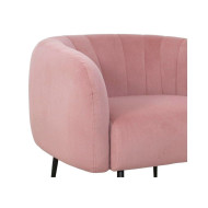 Butaca moderna terciopelo rosa TELMA