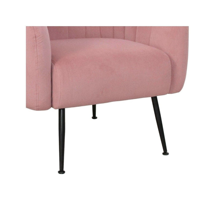 Butaca moderna terciopelo rosa TELMA