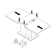 Mesa comedor extensible pata central THEO