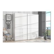 Armario ropero 200 cm puertas correderas + cajonera integrada WINTER2