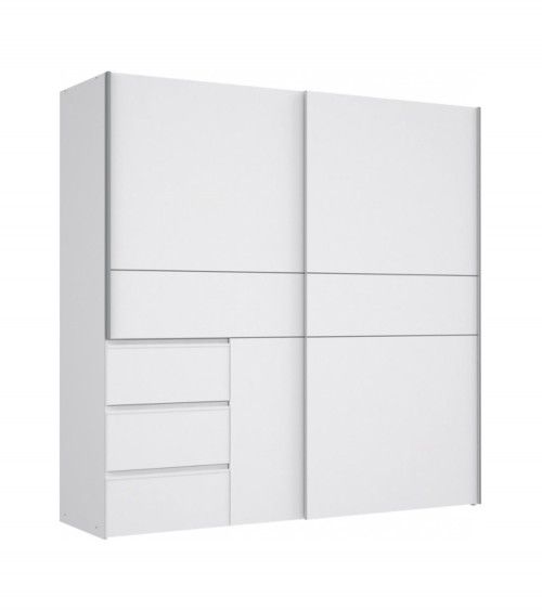 Armario ropero 200 cm puertas correderas + cajonera integrada WINTER2