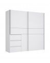 Armario ropero 200 cm puertas correderas + cajonera integrada WINTER2