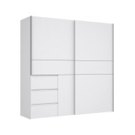 Armario ropero 200 cm puertas correderas + cajonera integrada WINTER2