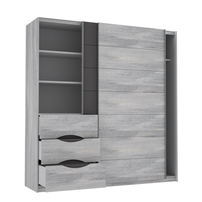 Armario 200 puertas correderas + cajonera SATURN | Cambia Tus Muebles