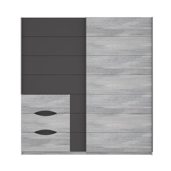 Armario 200 puertas correderas + cajonera SATURN | Cambia Tus Muebles