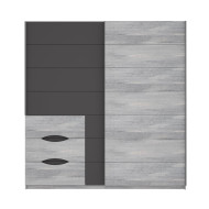 Armario 200 puertas correderas + cajonera SATURN | Cambia Tus Muebles