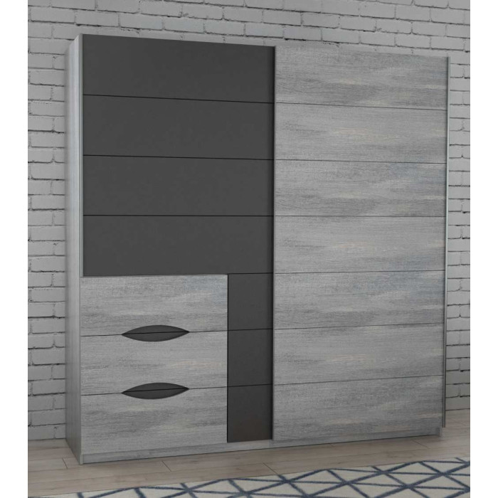Armario 200 puertas correderas + cajonera SATURN | Cambia Tus Muebles
