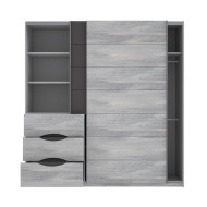 Armario 200 puertas correderas + cajonera SATURN | Cambia Tus Muebles