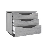 Mesita de noche 3 cajones con luces led SATURN