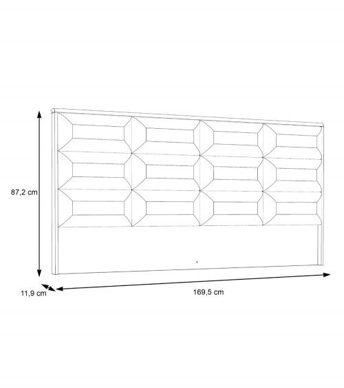 Cabecero de cama de 170 cm SATURN