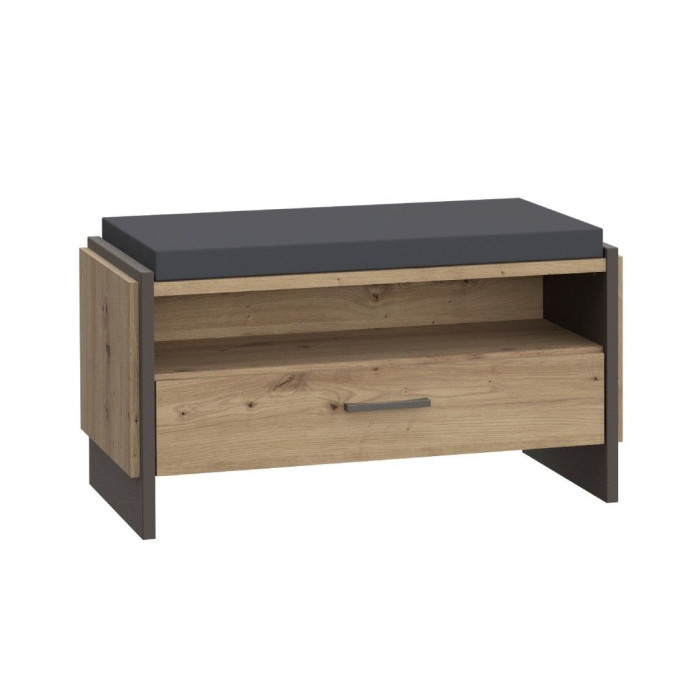 Banco recibidor FRANK de estilo industrial