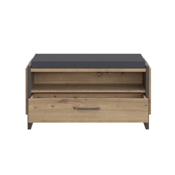 Banco recibidor FRANK de estilo industrial