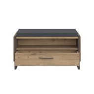 Banco recibidor FRANK de estilo industrial