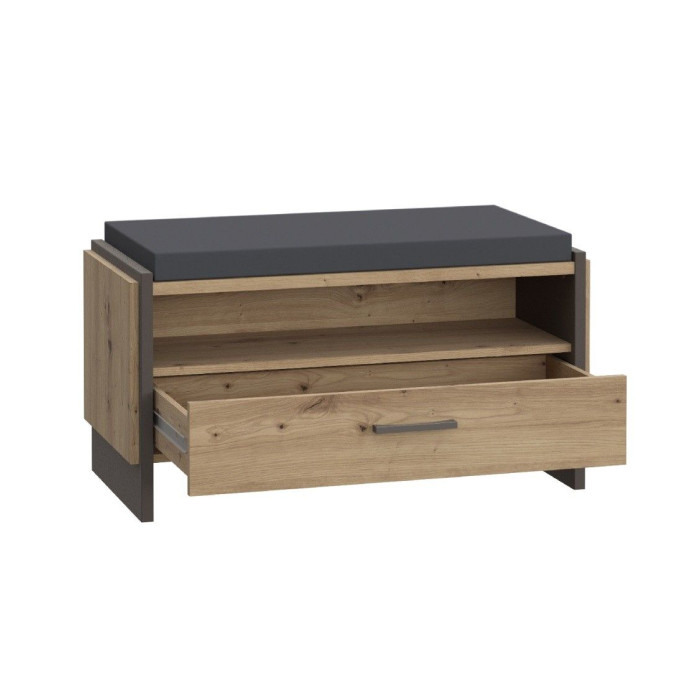 Banco recibidor FRANK de estilo industrial