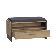 Banco recibidor FRANK de estilo industrial