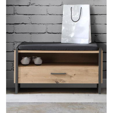 Banco recibidor FRANK de estilo industrial