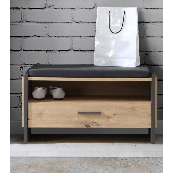 Banco recibidor FRANK de estilo industrial