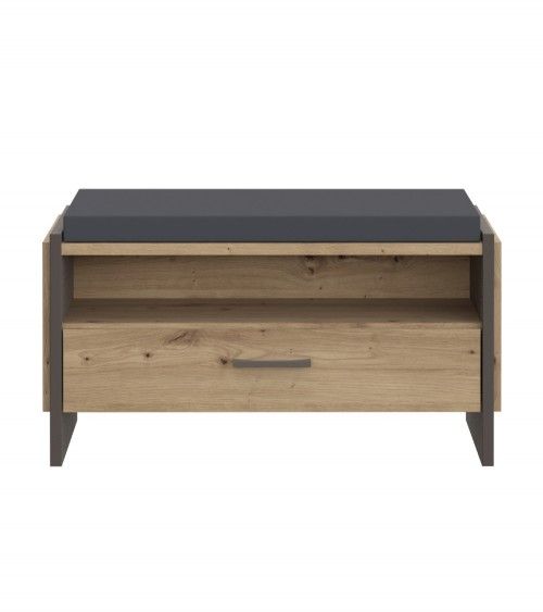 Banco recibidor FRANK de estilo industrial