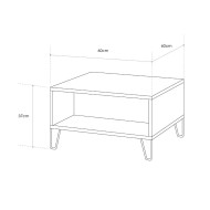 Mesa centro auxiliar BOB