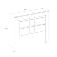 Cabecero de cama roble de 160 cm DORA