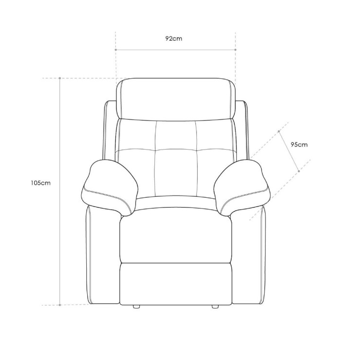 Sillón relax AMBERES con palanca