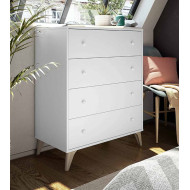 Cómoda 4 cajones blanca CANDY